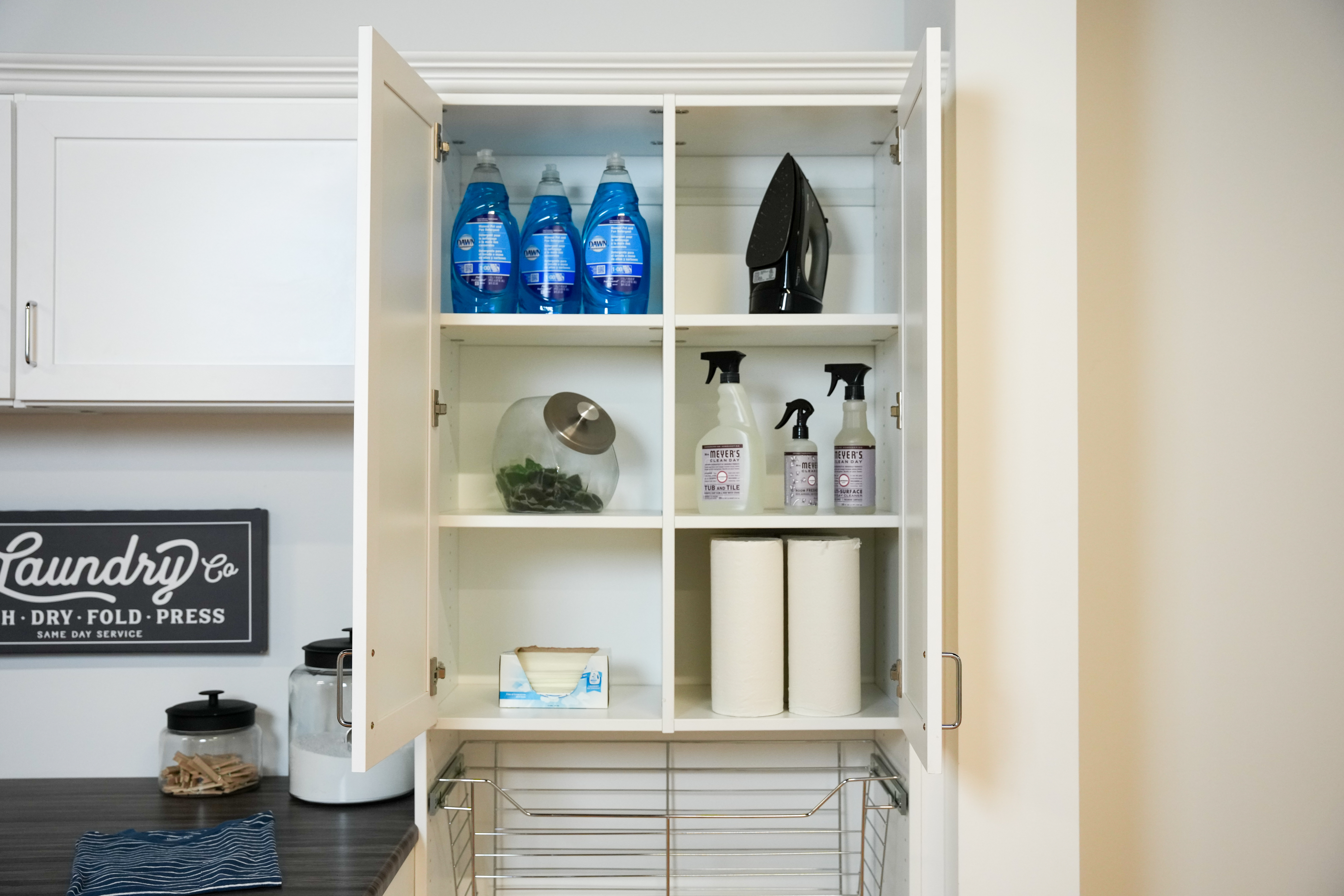 laundry room storage cabinet
