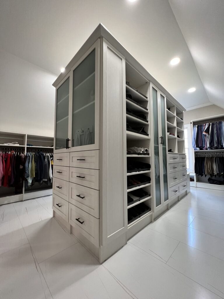 luxurious his and hers closet