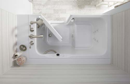 KOHLER Walk-in Bath and LuxStone Walls